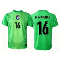 Stroje piłkarskie Francja Mike Maignan #16 Bramkarskie Koszulka Wyjazdowej MŚ 2026 Krótki Rękaw
